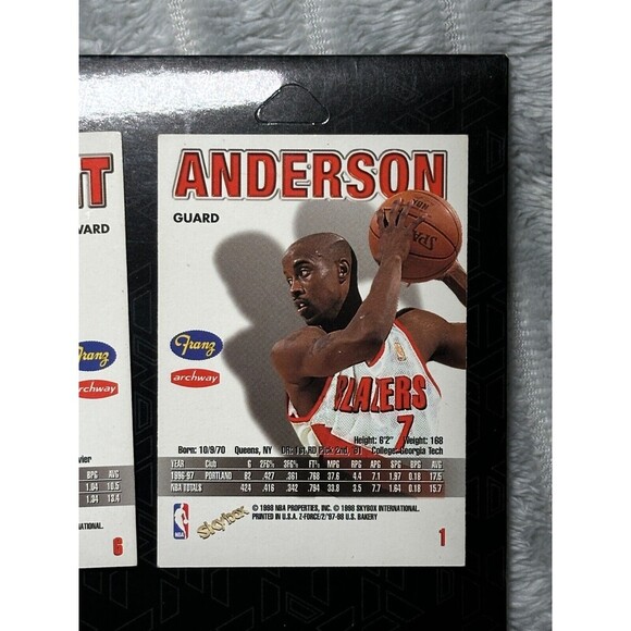 1997-98 SkyBox Z-Force Franz Portland Trail Blazers 10 Card Lot (7 Players) - Picture 7 of 16